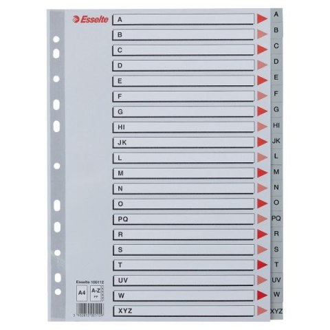 Przekładka alfabetyczna Esselte A4 szara A-Z (100112) Przekładka alfabetyczna Esselte A4 szara A-Z (100112)