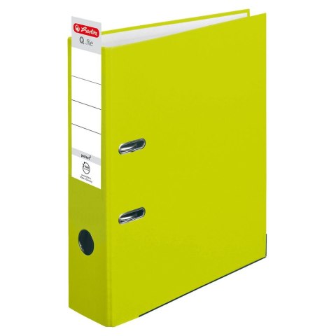 Segregator dźwigniowy Herlitz Q.file 50022489 A4 80mm Zielony (300005281)