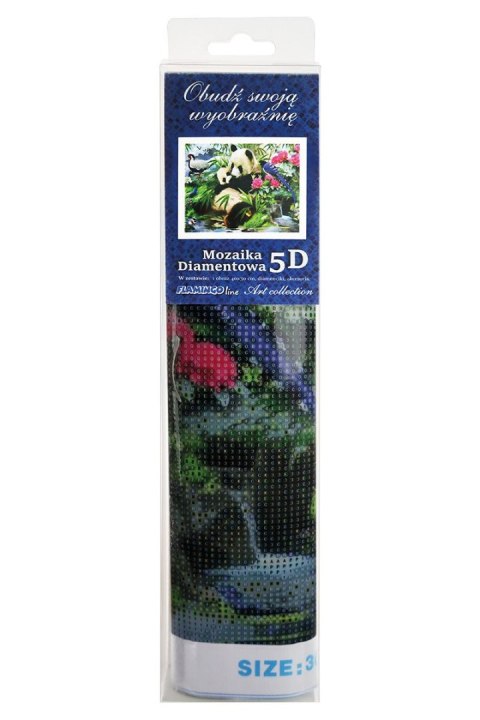 Zestaw kreatywny Flamingo Line Diamentowa mozaika 30x40cm Panda 1 (TGD72661)