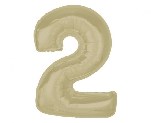 Balon foliowy Godan Smart cyfra 2, matowa latte, 92 cm (CH-S9L2) Balon foliowy Godan Smart cyfra 2, matowa latte, 92 cm (CH-S9L2)