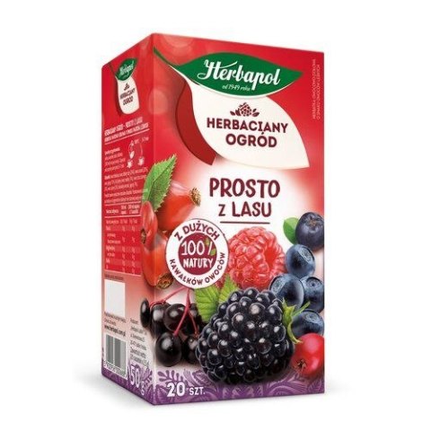 Herbata Herbapol Herbaciany Ogród owocowo-ziołowa prosto z lasu 20 saszetek