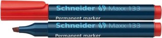 Marker permanentny Schneider Maxx 133 czerwony 1,0-3,0mm ścięta końcówka (SR113302)