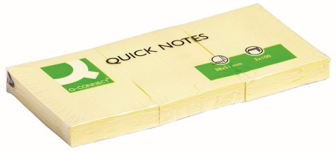 Notes samoprzylepny (karteczki) Q-Connect żółty 100k [mm:] 38x51 (KF10500)