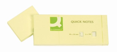 Notes samoprzylepny (karteczki) Q-Connect żółty 100k [mm:] 38x51 (KF10500)