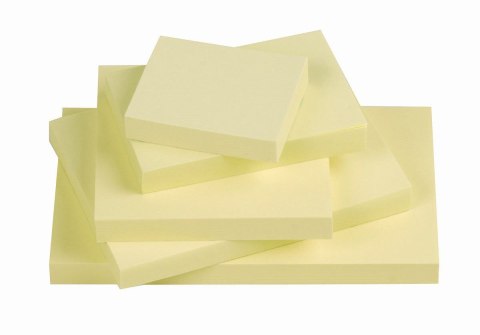 Notes samoprzylepny (karteczki) Q-Connect żółty jasny 100k [mm:] 102x76 (KF01410)