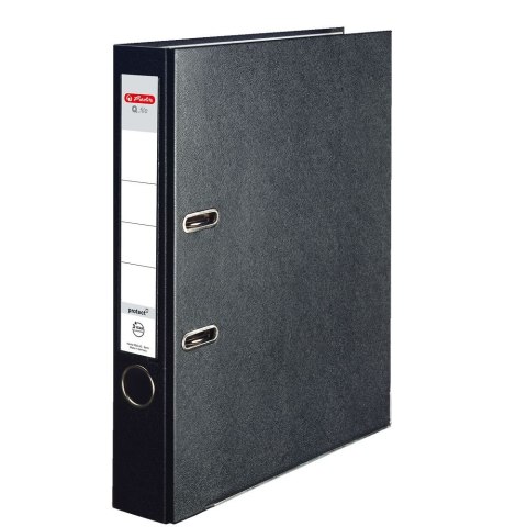Segregator dźwigniowy Herlitz Q. file Standard 0011167467 A4 50mm czarny (300003088)