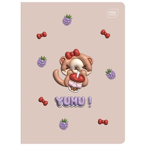 Zeszyt Interdruk YUHU A5 16k. 70g linia kolor Zeszyt Interdruk YUHU A5 16k. 70g linia kolor