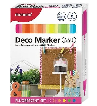 Marker permanentny Monami Deco Marker 460 mix okrągła końcówka (2080001505)