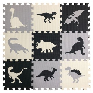 Mata dla malucha Lean Puzzle Mata piankowa dinozaury 9 elementów (23031)