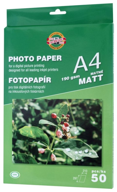 Papier foto Koh-I-Noor matt A4 190g Papier foto Koh-I-Noor matt A4 190g