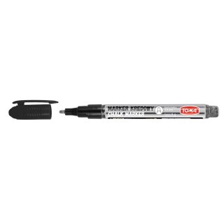 Marker specjalistyczny Toma kredowy srebrny 1,5mm okrągła/ścięta końcówka