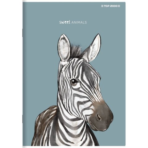 Zeszyt Top 2000 SWEET ANIMAL 400169464 A5 60k. 70g krata
