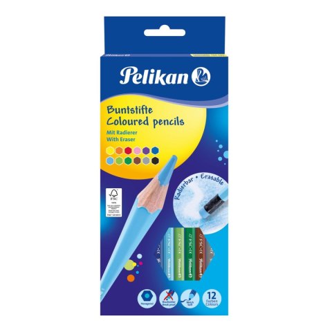 Kredki ołówkowe Pelikan 700689 12 kol. (100401600) Kredki ołówkowe Pelikan 700689 12 kol. (100401600)
