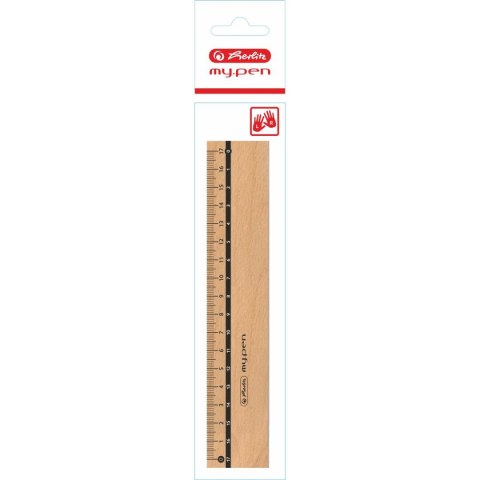 Linijka drewniana Herlitz My Pen 17cm (9576125) Linijka drewniana Herlitz My Pen 17cm (9576125)