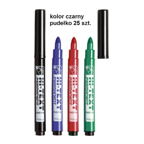 Marker permanentny Fibracolor HI-TEXT czarny 6,0mm okrągła końcówka (580) Marker permanentny Fibracolor HI-TEXT czarny 6,0mm okrągła końcówka (580)