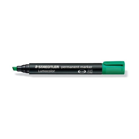 Marker permanentny Staedtler zielony 2,0-5,0mm ścięta końcówka Marker permanentny Staedtler zielony 2,0-5,0mm ścięta końcówka