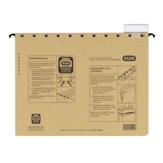 Skoroszyt Elba Vertic Ultimate wiszący A4 brązowy karton 230g (100081039)