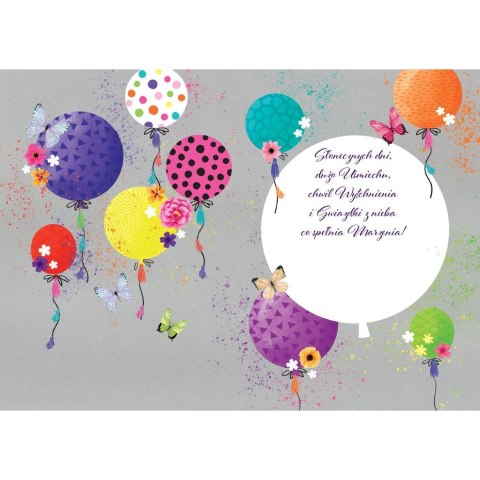 Kartka składana Henry JASKRAWE BALONY A5 (5907465663052) Kartka składana Henry JASKRAWE BALONY A5 (5907465663052)