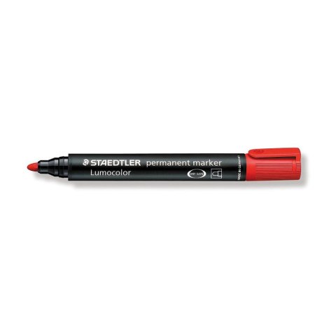 Marker permanentny Staedtler czerwony 5,5-7mm okrągła końcówka Marker permanentny Staedtler czerwony 5,5-7mm okrągła końcówka