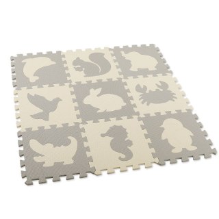 Mata dla malucha Lean Puzzle Mata piankowa zwierzęta 9 elementów (23028)