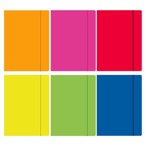 Teczka kartonowa na gumkę TECZKA Z GUMKĄ FLUO A4 mix Rexus (605203) Teczka kartonowa na gumkę TECZKA Z GUMKĄ FLUO A4 mix Rexus (605203)