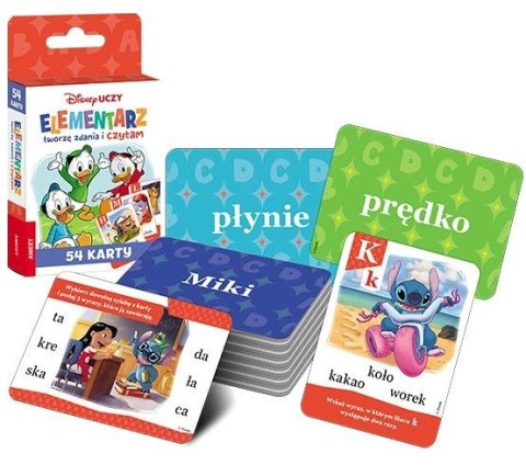 Książeczka edukacyjna Ameet Disney Uczy. Tworzę zdania i czytam. Karty (UEK 9301)