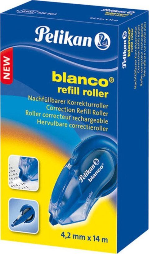 Korektor w taśmie (myszka) Pelikan Blanco z wymiennym wkładem PN338863 4,2x14 [mm*m] (100401555)