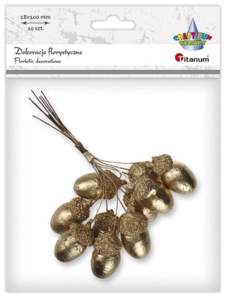 Ozdoba styropianowa Titanum Craft-Fun Series Żołędzie złote (DIY-E-24 (41))