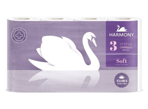 Papier toaletowy Harmony Soft Flora Aroma a'8 kolor: biały Papier toaletowy Harmony Soft Flora Aroma a'8 kolor: biały