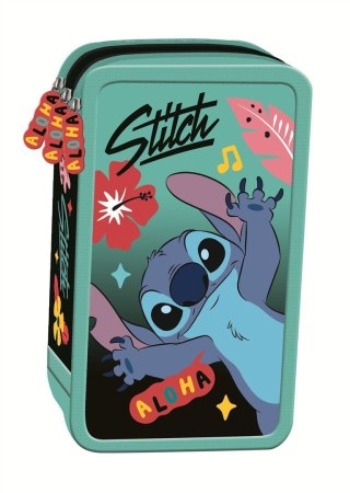 Piórnik St.Majewski STITCH MINT ALOHA POTRÓJNY (z wyposażnieniem)