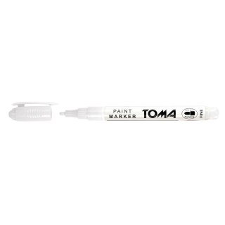 Marker olejowy Toma biały biały 1,5mm okrągła końcówka (To-441 7 2)