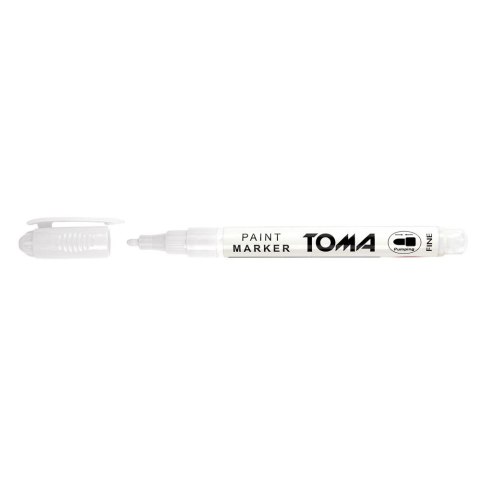 Marker olejowy Toma biały biały 1,5mm okrągła końcówka (To-441 7 2)