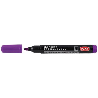 Marker permanentny Toma fioletowy okrągła końcówka