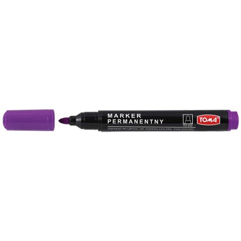 Marker permanentny Toma fioletowy okrągła końcówka
