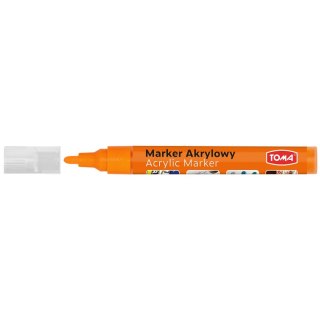 Marker specjalistyczny Toma akrylowy-pomarańczowy pomarańczowe 2,5mm okrągła końcówka (TO-402)