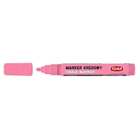 Marker specjalistyczny Toma pastelowy rózowy kredowy różany 4,5mm okrągła końcówka (To-292)