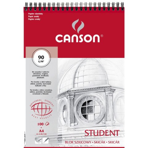 Blok artystyczny Canson Student A4 90g 100k (100553697) Blok artystyczny Canson Student A4 90g 100k (100553697)