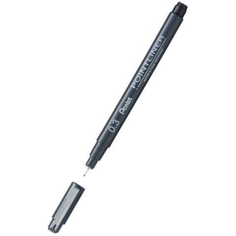 Cienkopis Pentel POINTLINER czarny 0,3mm 1kol. (S20P-3A)