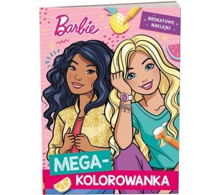 Książka dla dzieci Ameet Barbie™. Megakolorowanka. Brokatowe naklejki (KOLB 1101)