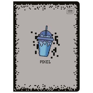 Zeszyt Interdruk PIXEL A5 16k. 70g linia kolor