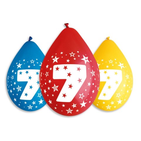 Balon gumowy Godan Z nadrukiem pastelowy nr 7 5 szt. wiszące pastelowy (GS110) Balon gumowy Godan Z nadrukiem pastelowy nr 7 5 szt. wiszące pastelowy (GS110)