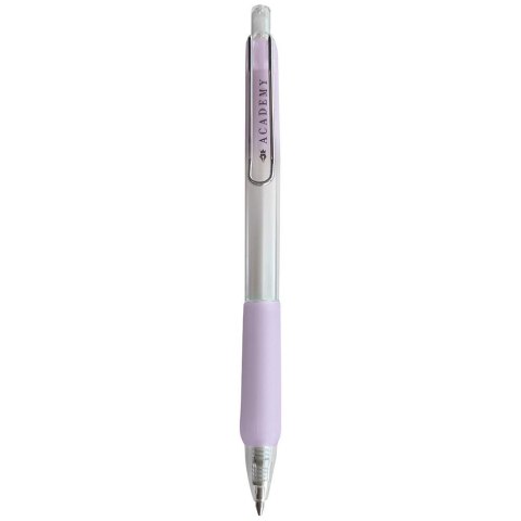 Długopis żelowy Interdruk PASTEL ACADEMY automatyczny SILKY z gripem niebieski 0,7mm (żelowy)