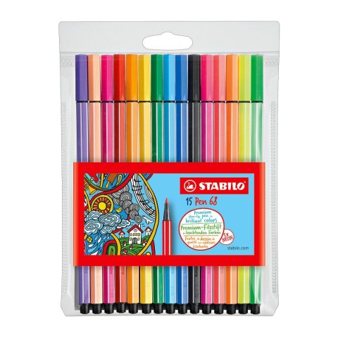 Flamaster Stabilo 15 kol. (6815-1)