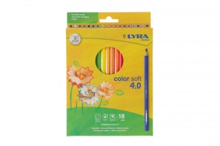 Kredki ołówkowe Lyra SOFT 4.0 18 kol. (L2421180)