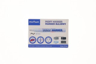 Marker olejowy Munhwa srebrny 4mm okrągła/ścięta końcówka (8801006711202)