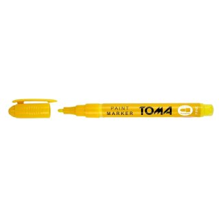 Marker olejowy Toma żółty 1,5mm okrągła końcówka