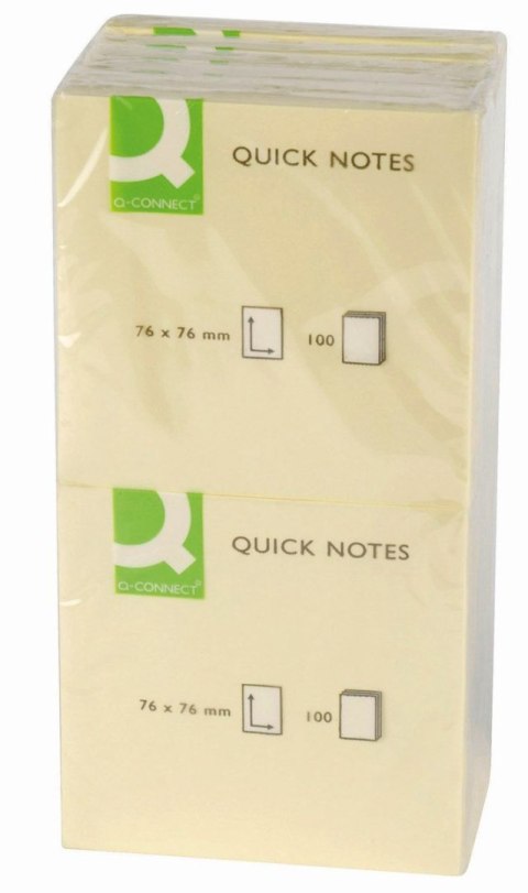 Notes samoprzylepny (karteczki) Q-Connect żółty 100k [mm:] 76x76 (KF10502)