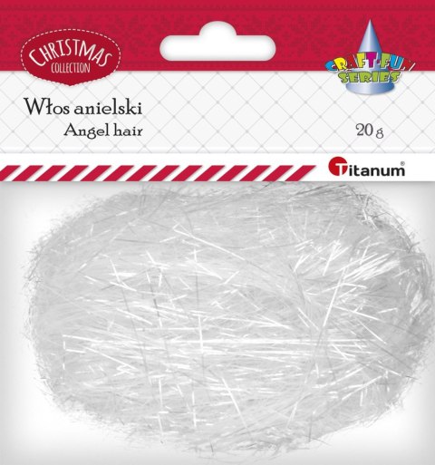 Włosy anielskie Titanum Craft-Fun Series włos anielski biały (18041) Włosy anielskie Titanum Craft-Fun Series włos anielski biały (18041)