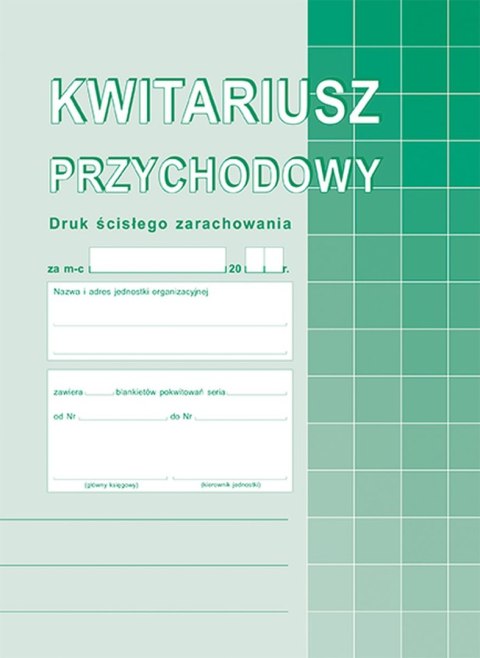 Druk samokopiujący Michalczyk i Prokop Kwitariusz przychodowy A5,oryg.+ 2 kopie A5 60k. (400-3) Druk samokopiujący Michalczyk i Prokop Kwitariusz przychodowy A5,oryg.+ 2 kopie A5 60k. (400-3)