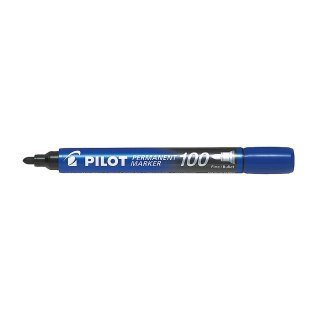 Marker permanentny Pilot niebieski okrągła końcówka (SCA-100-L)